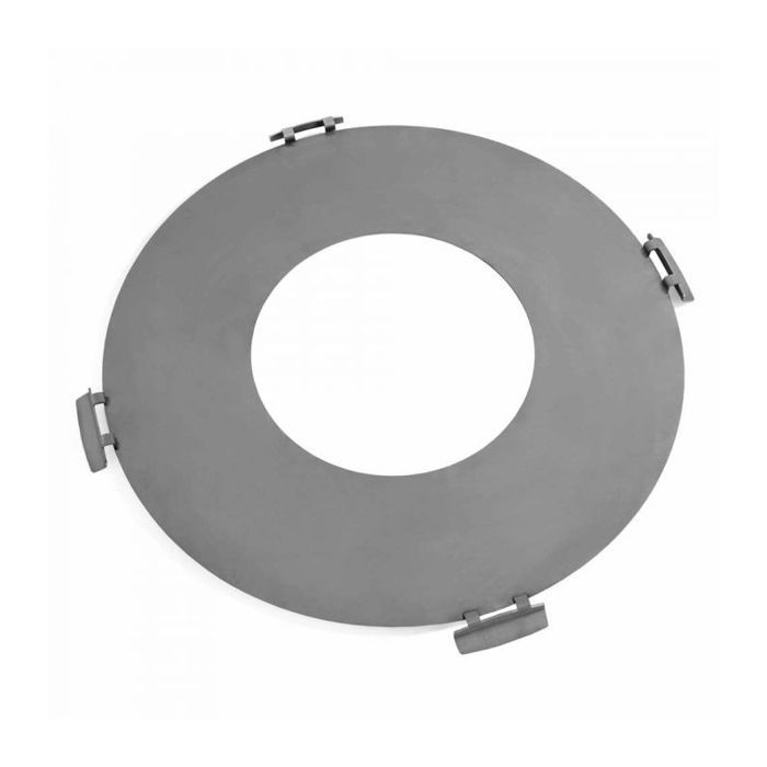 Piastra per barbecue in acciaio inox per braciere, manici inclusi, CookKing, 222408