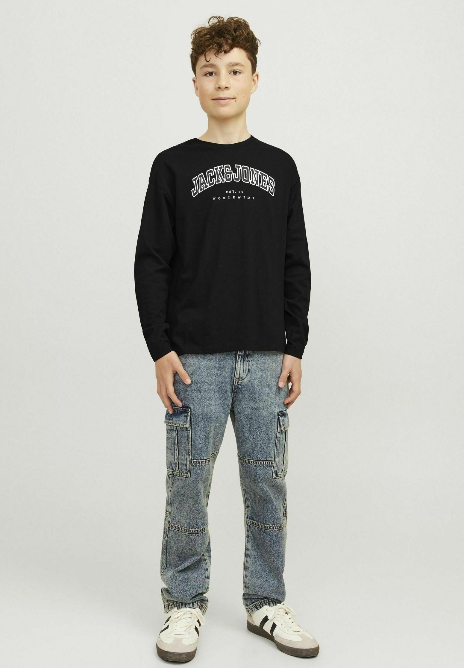 Jack & Jones Junior LOGO - Top met lange mouwen - zwart