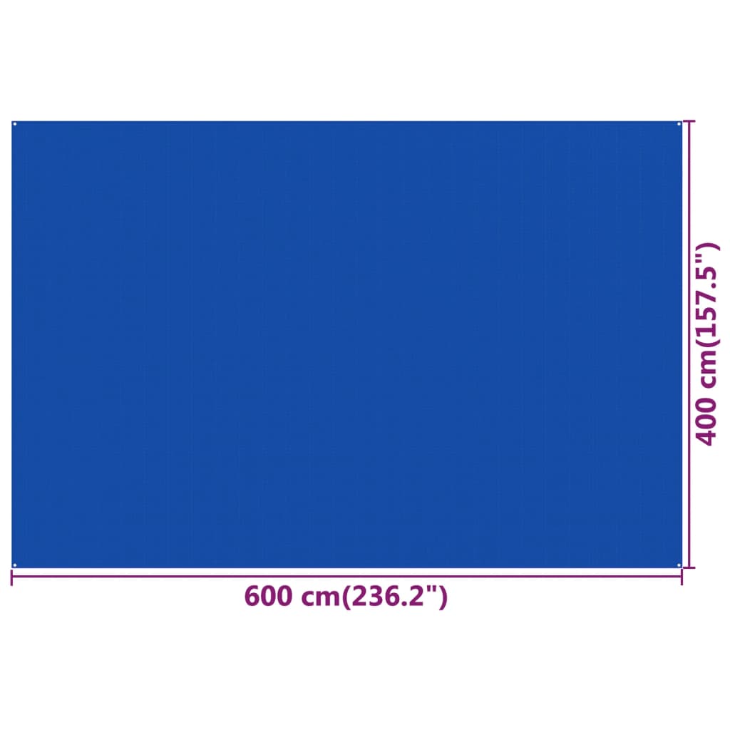 Vidaxl HDPE-Zeltmatte 400x600 cm