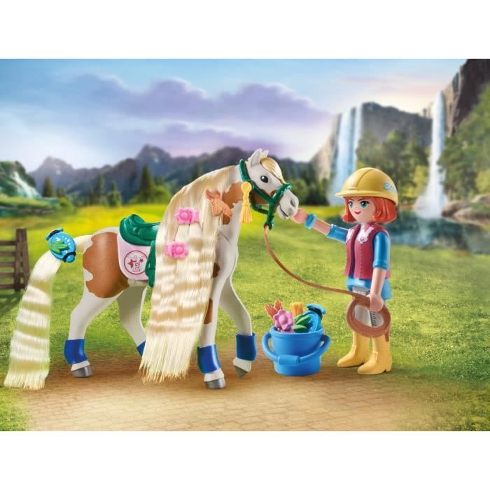 PLAYMOBIL 71639 Ellie met paard, Paarden van de Waterval, 33 onderdelen, Leeftijd 4+