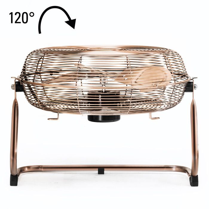 Ventilador de pie - TROTEC - TVM 13 - Diseño retro - 44 W - 3 velocidades - Eje variable hasta 100°