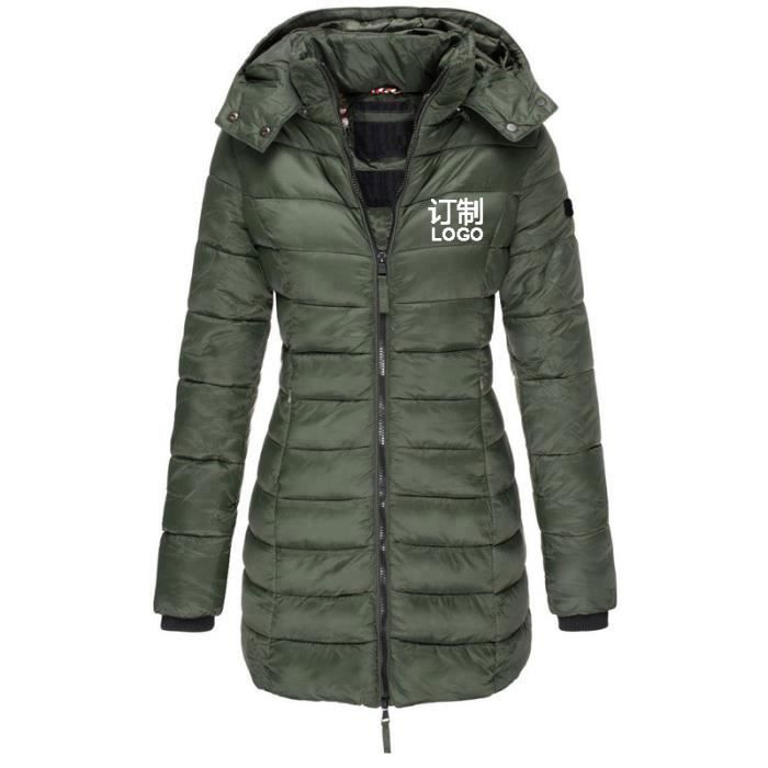 Jaqueta puffer amarela feminina - MOBIGARLAN - Corte justo - Comprimento médio - Estilo coreano