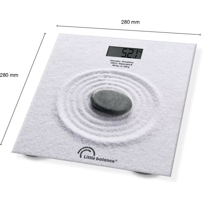 Balanza de baño - LITTLE BALANCE - USB-C - Zen