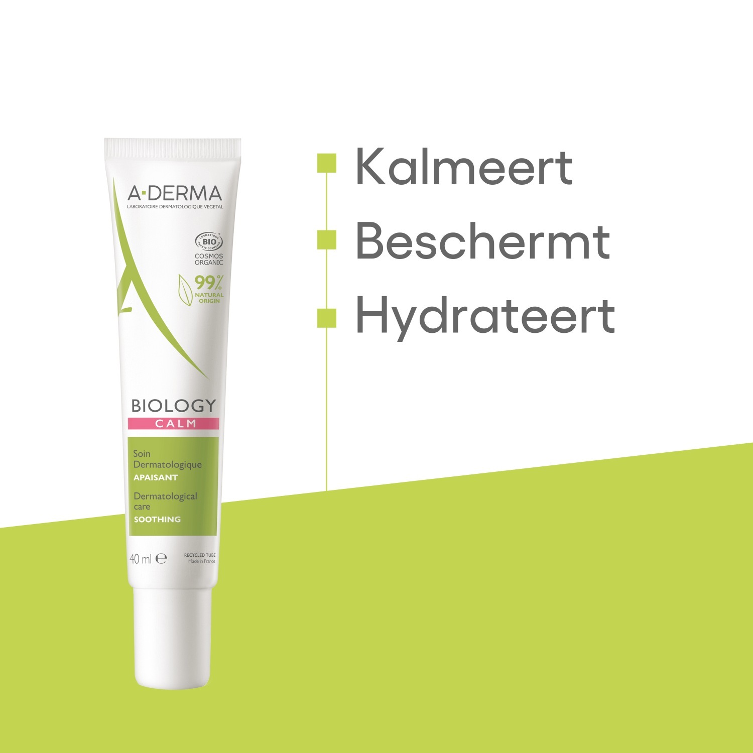 A-DERMA Pleťové mlieko Biology Calm Dermatologická starostlivosť - 40 ml