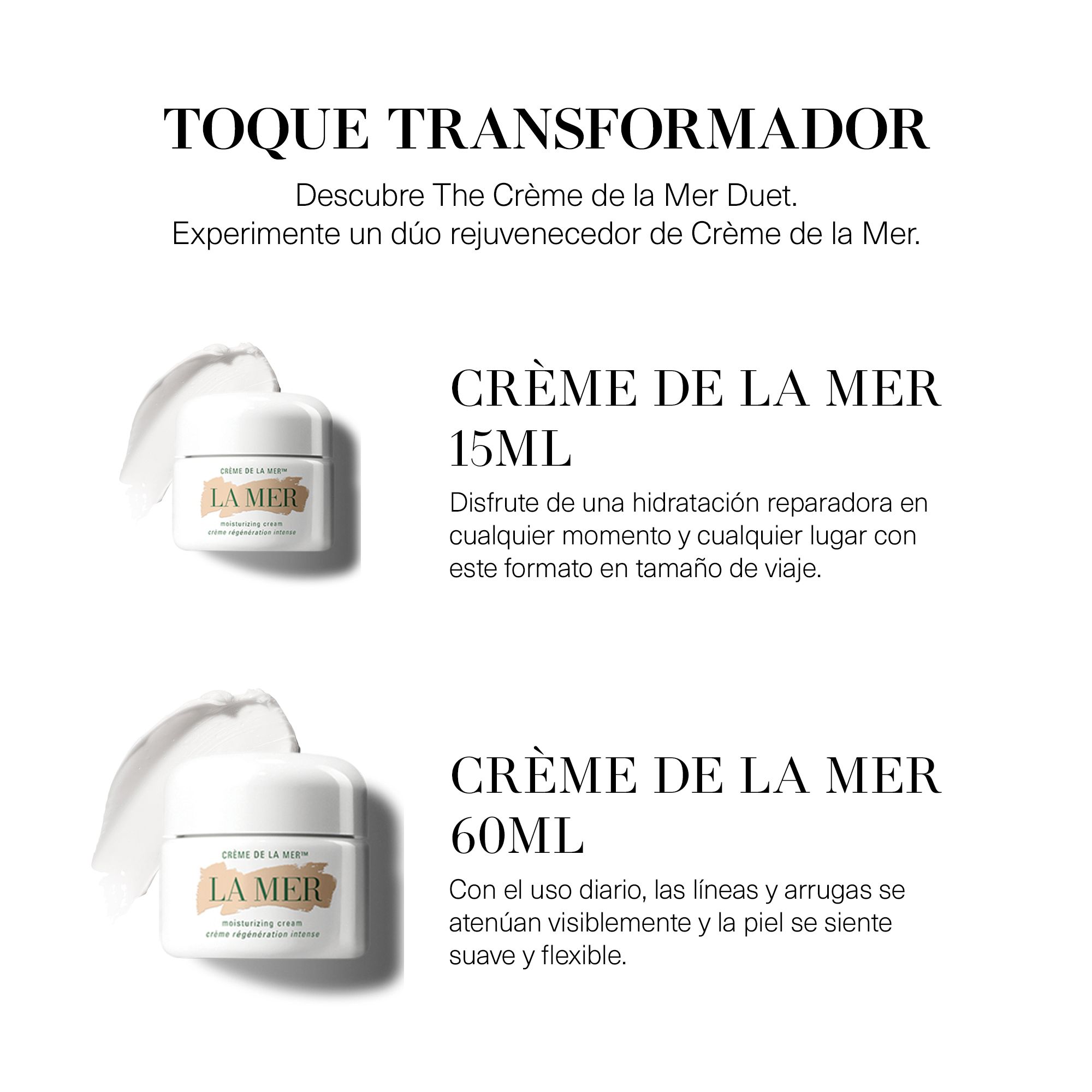 „Crème de la Mer Duet“ dovanų rinkinys Prabangūs drėkinamieji ir maitinamieji kremai