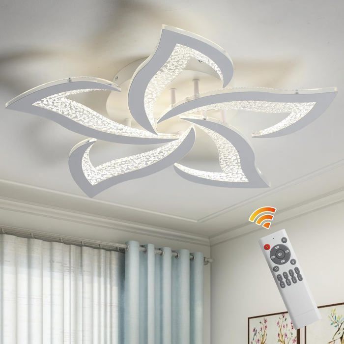Plafoniera LED moderna, plafoniera LED Ganeed a forma di fiore dimmerabile per ufficio, soggiorno, sala da pranzo, corridoio, cucina, faretto a incasso a soffitto
