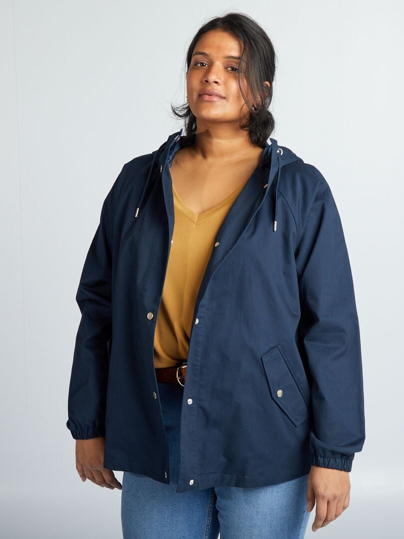 Parka met capuchon - Blauw