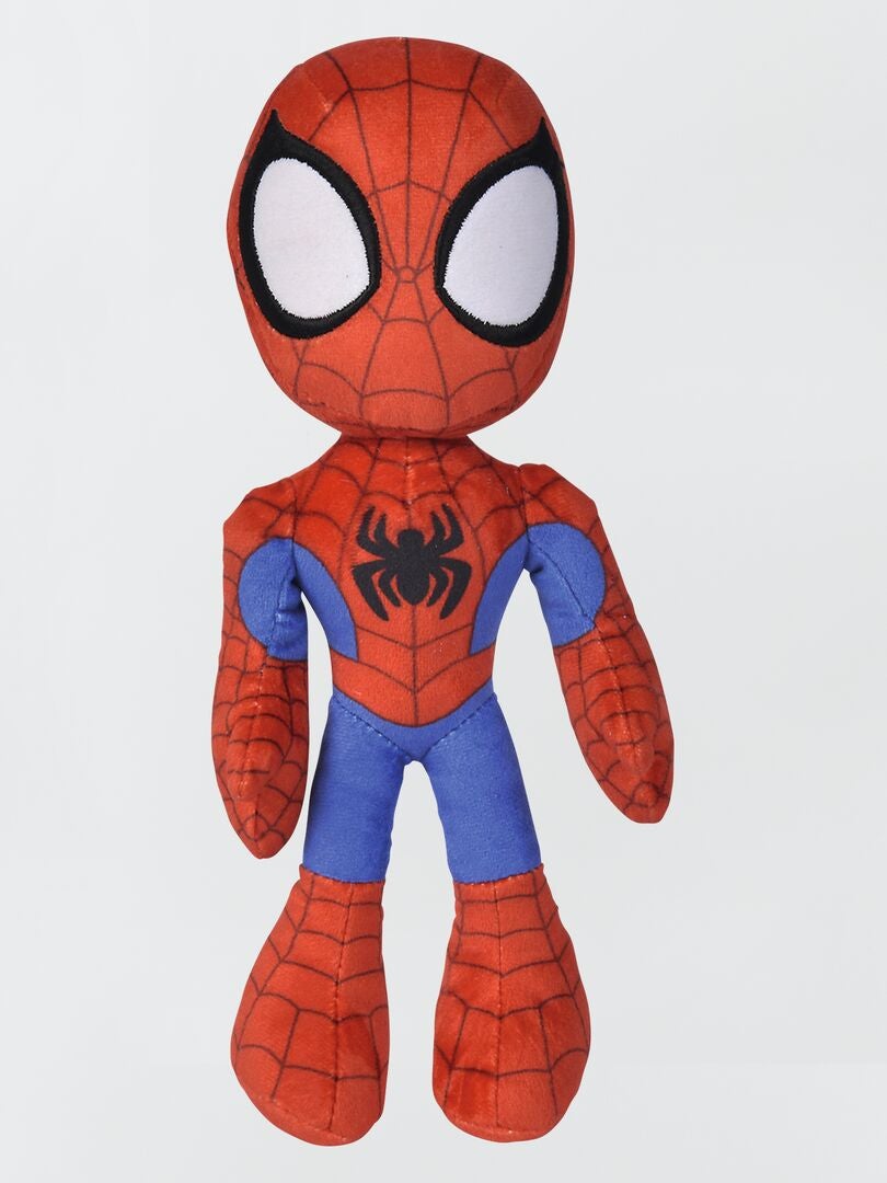 Spidey pluche met oplichtende ogen - Rood/Blauw
