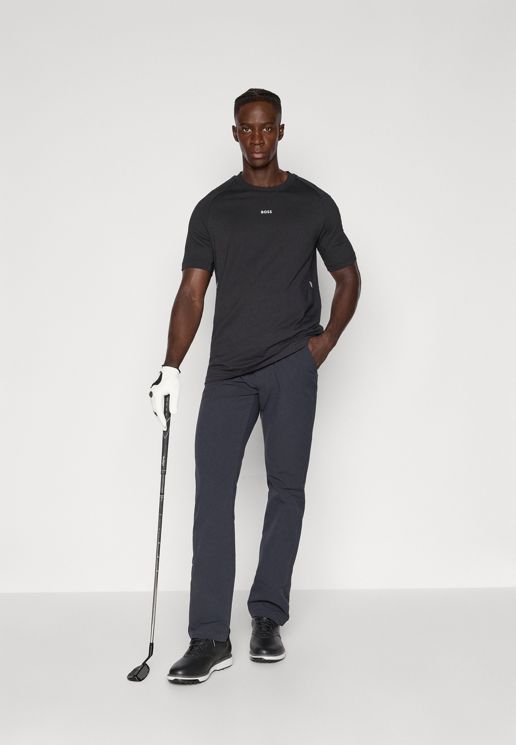 BOSS CIVIC SHORT - Športové tričko - čierne