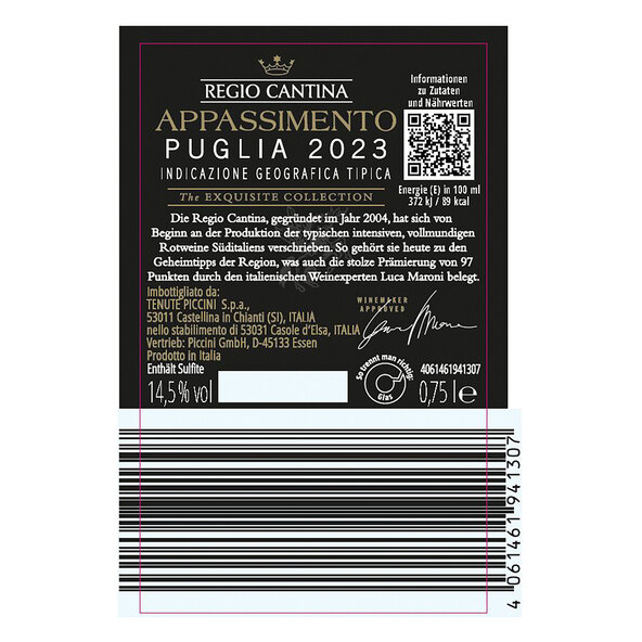 Appassimento Puglia IGT, 6 Flaschen à 0,75 l