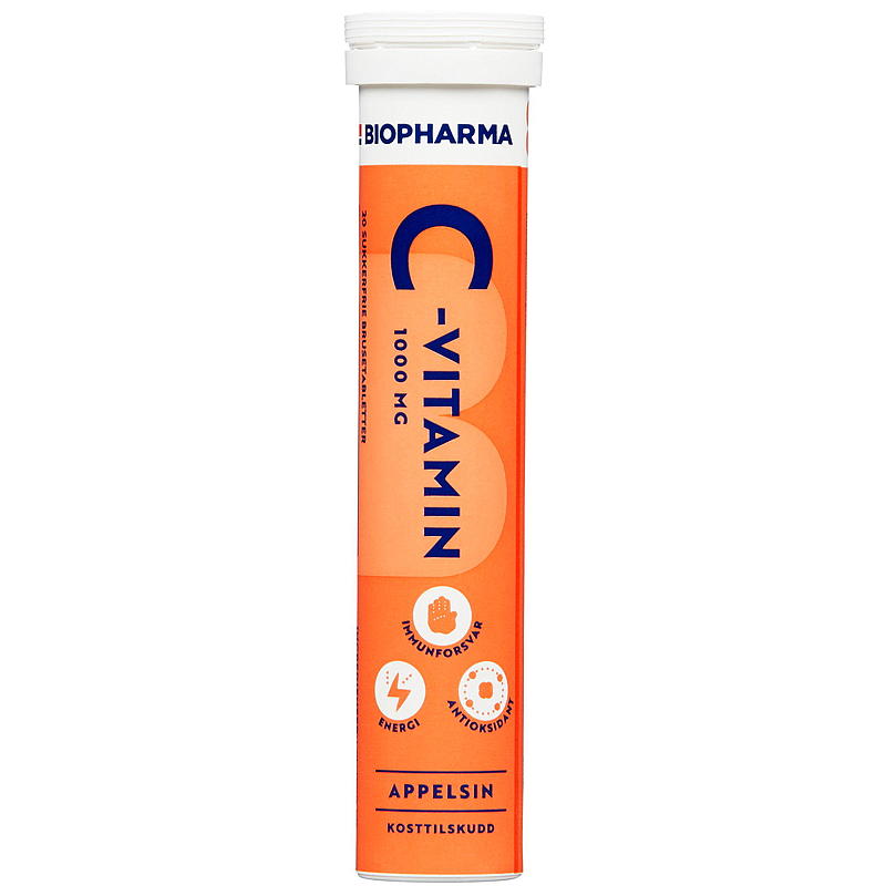 Biopharma Vitamine C 20 stuks Sinaasappel, sodatabletten, Biopharma