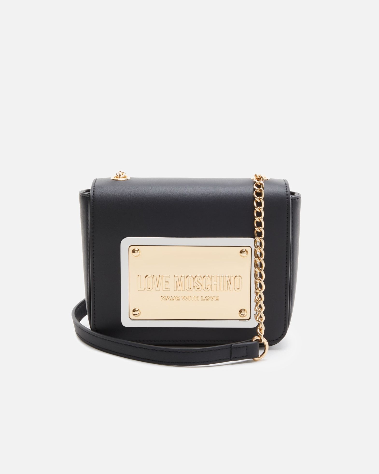 Love Moschino torba preko ramena/crossbody torba Love Moschino crna - umjetna koža - crna