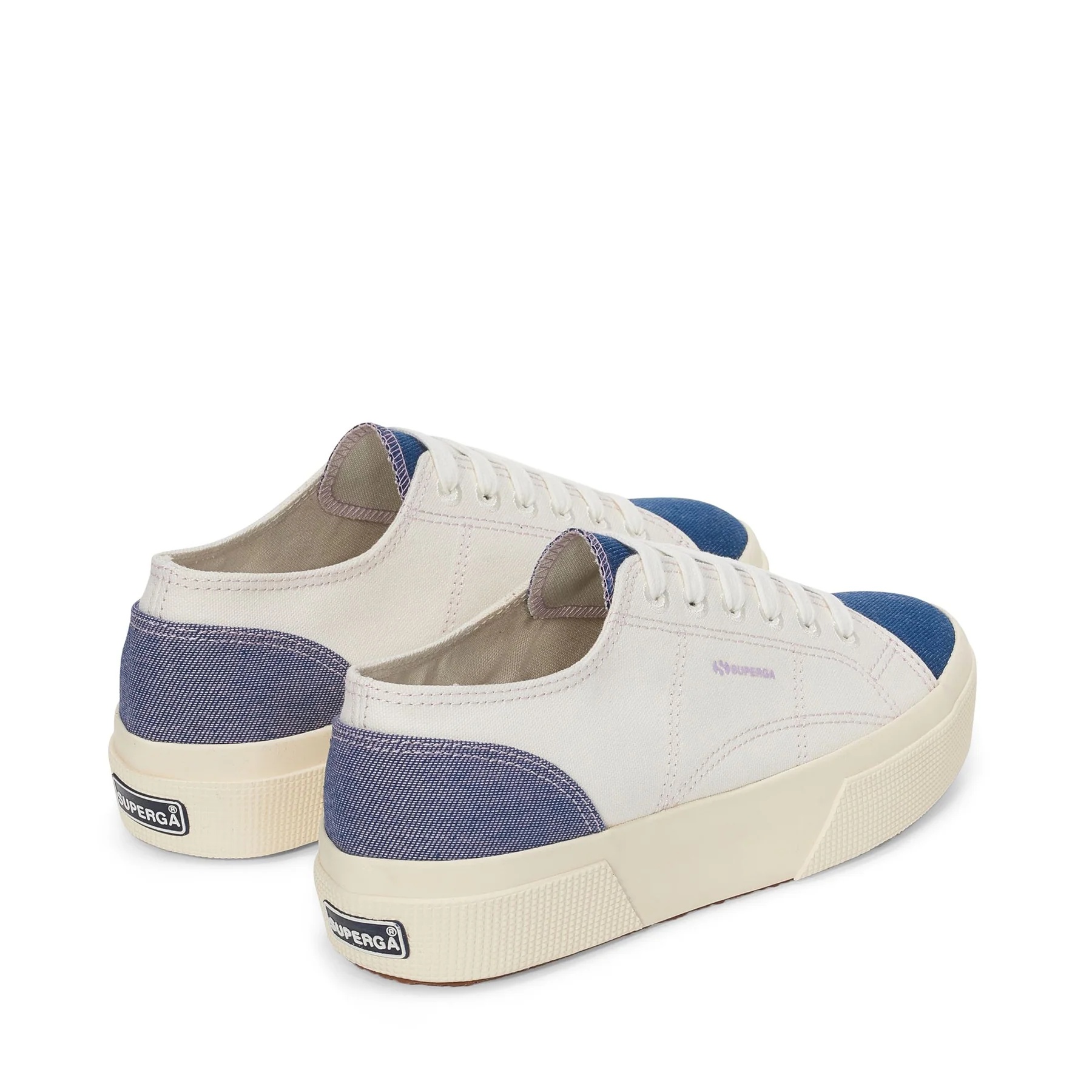 2740 PLATFORM REVERSE DENIM-AVORIO-BLUE-VIOLET