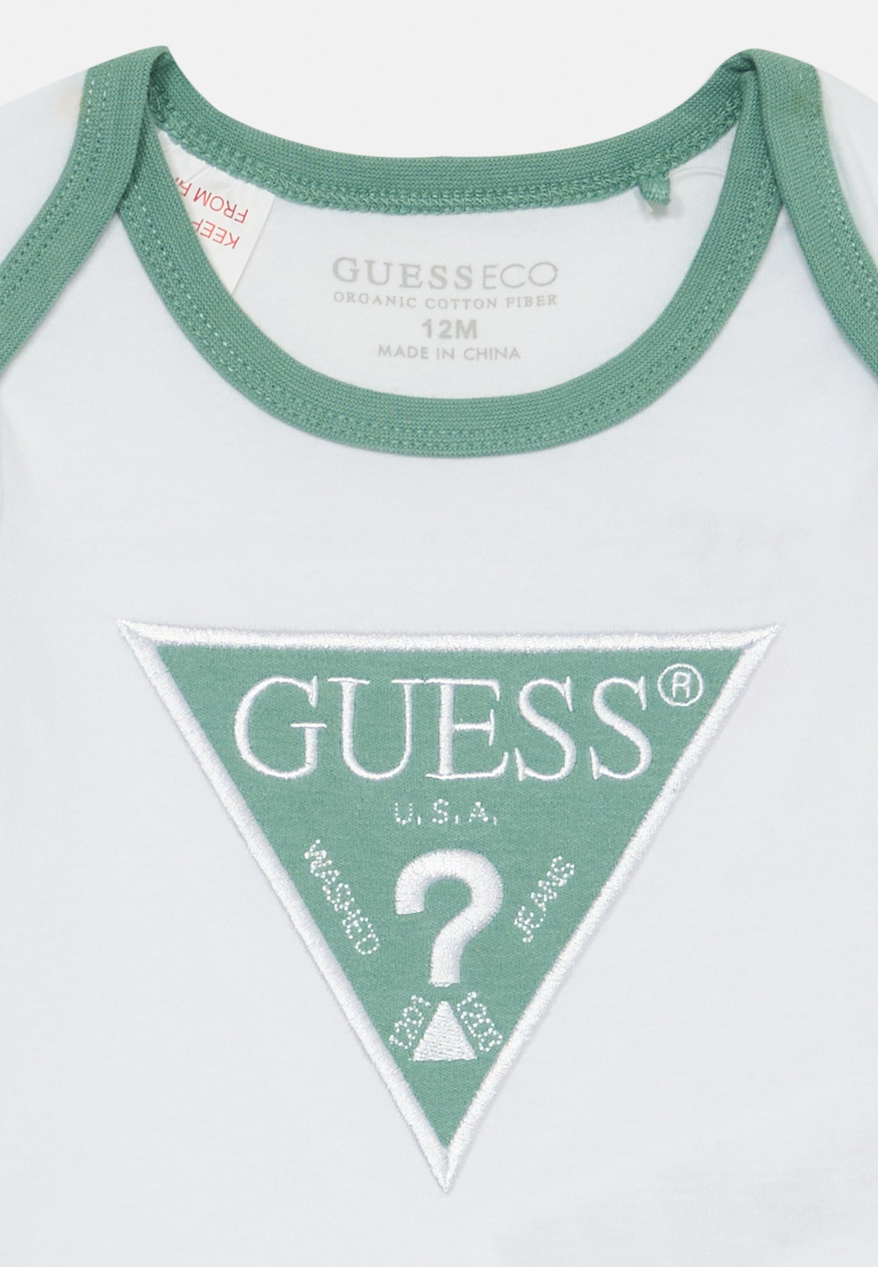 Guess BABY BODY PANTS UNISEX SET - Trainingspak - wit/groen
