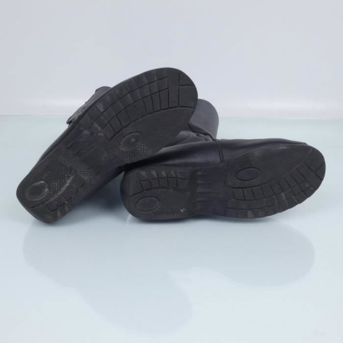 Botas de moto Wex Touring negras de piel sintética para hombre/mujer, talla 41, usadas.
