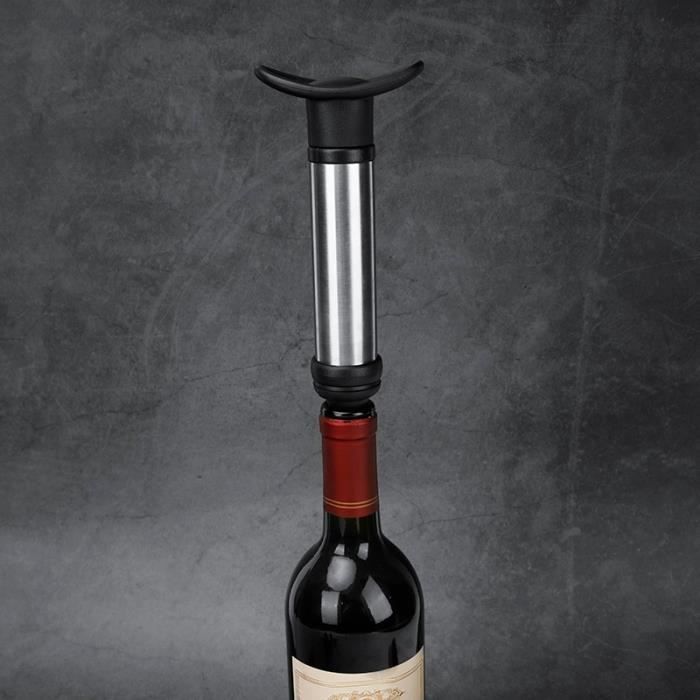 Tire-Bouchon,Bouchon de bouteille de vin en Silicone avec pompe, accessoire pour conserver la bouteille sous vide, 1 - Type 1 set
