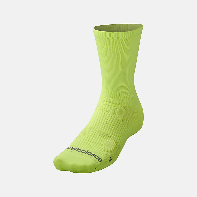 Unisex Run Foundation Flat Knit Mid-Click - BLEACHED LIME GLOW z ALPHA PINK