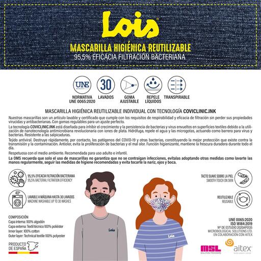 Lois återanvändbar hygienisk ansiktsmask