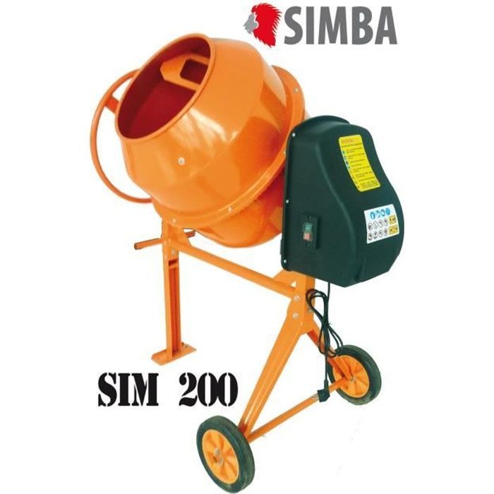 SIM 200 Concrete Mixer - 200L - 800W - 230V