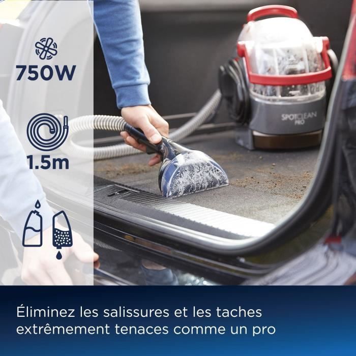 Bissell Spotclean Pro 1558N Smacchiatore - Rimuove le macchie, pulisce e aspira - Efficace su tutti i tipi di macchie