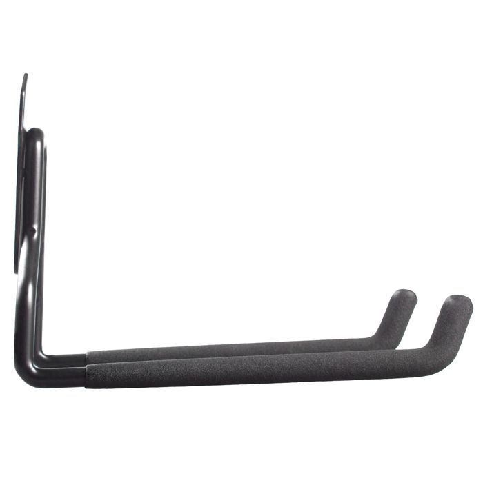 Soporte de pared para garaje - Maclean - MC-440 - Acero - Carga máxima 35 kg - Negro - 2 unidades