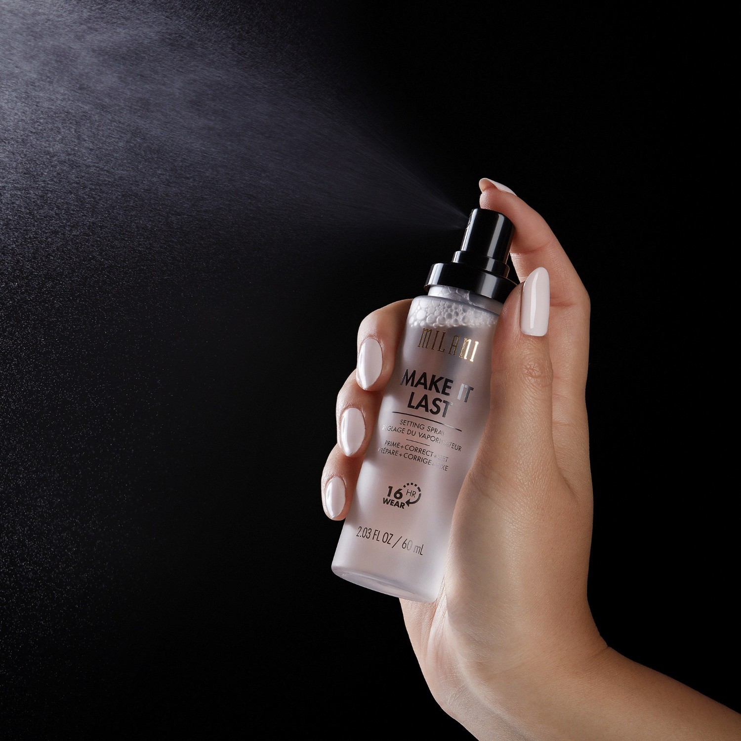 Milani fiksējošais sprejs Prime + Correct + Fix Setting - 60 ml