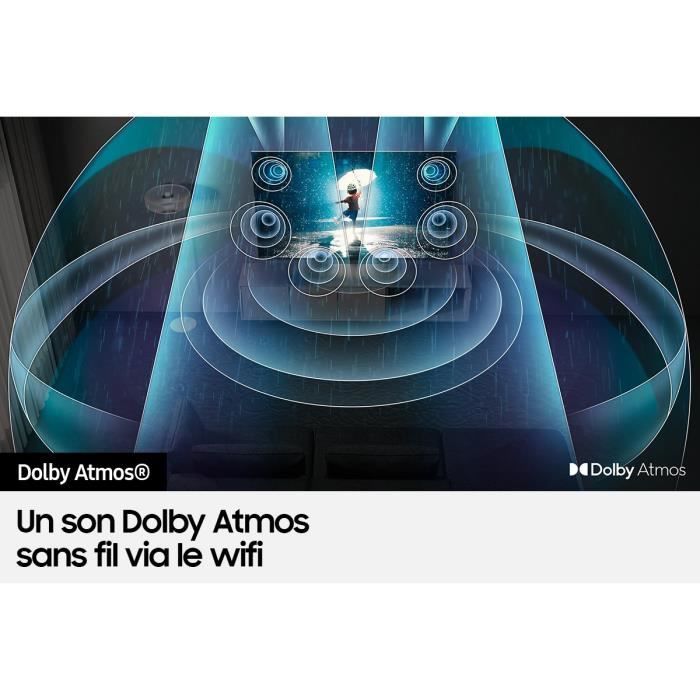 SAMSUNG QE55Q80B - TV QLED 4K UHD - 55'' (140 cm) - Smart TV - Pannello 100Hz - HDMI 2.1 - Dolby Atmos
