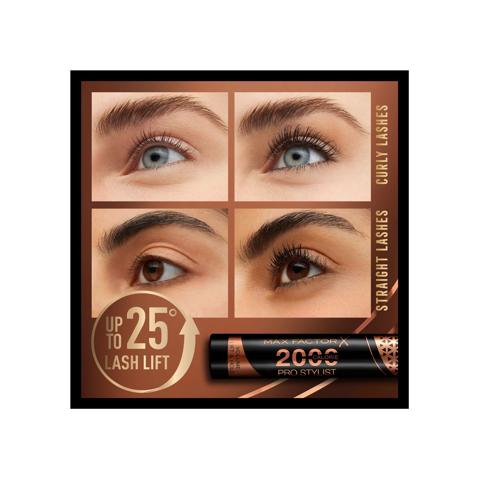 Maskara 2000 Calorie Pro Stylist črna - Max Factor