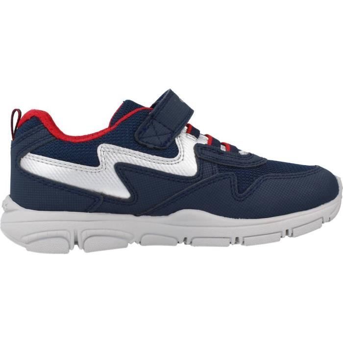 Basket Geox J Torque J267NA Marine - Garçon - Enfant - Bleu - Synthétique - Lacets