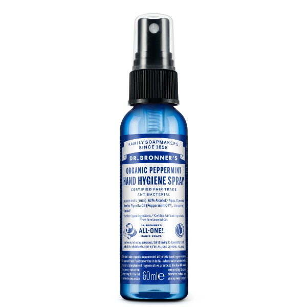 Dr. Bronner Peppermint Bio dezinfekce na ruce - 60ml