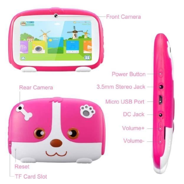 Kids Tablet - Android - Dual Camera Edition - 7 inches - Blue - Wi-Fi