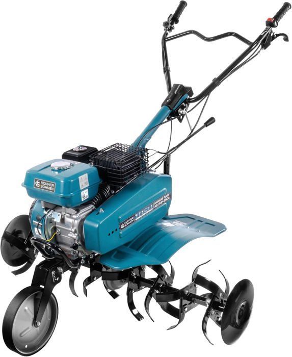 Motoculteur à essence KS 7HP-950A avec entraînement par courroie et par chaîne, le soc réglable, largeur de traitement 108 cm