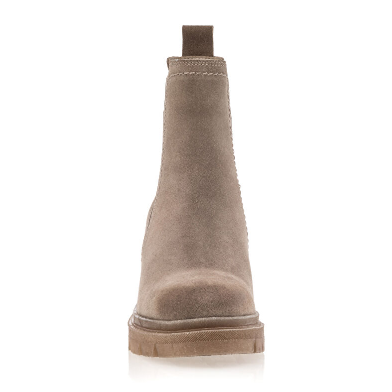 Beige Damenstiefel / Stiefeletten