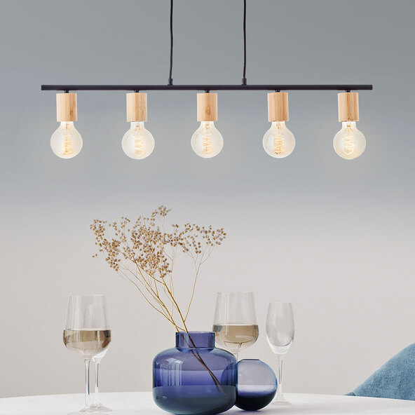 Kerry pendant light E27, 5-light