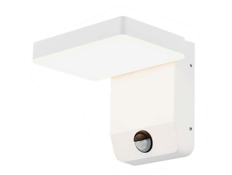 Kinkiet zewnętrzny VT-11020S LED 17,8cm 3000K z czujnikiem ruchu biały