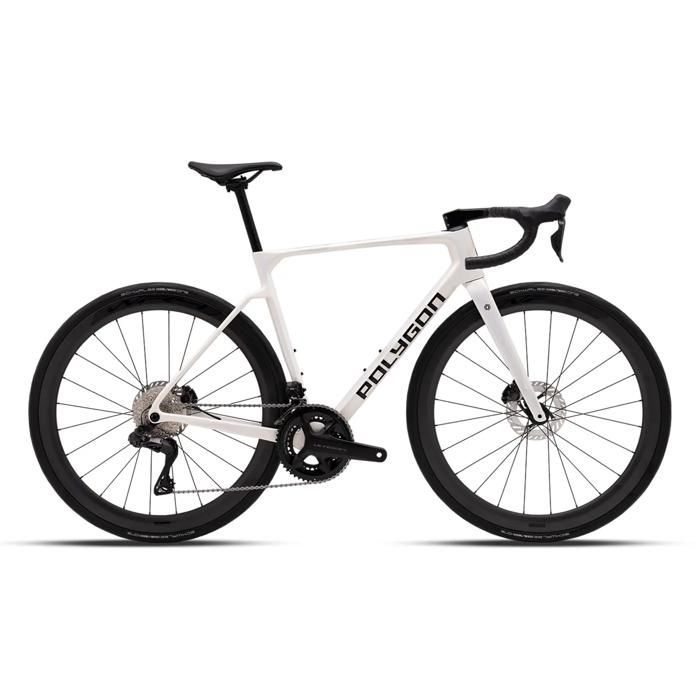 Polygon Strattos C8 DI2 Road Bike - White - M