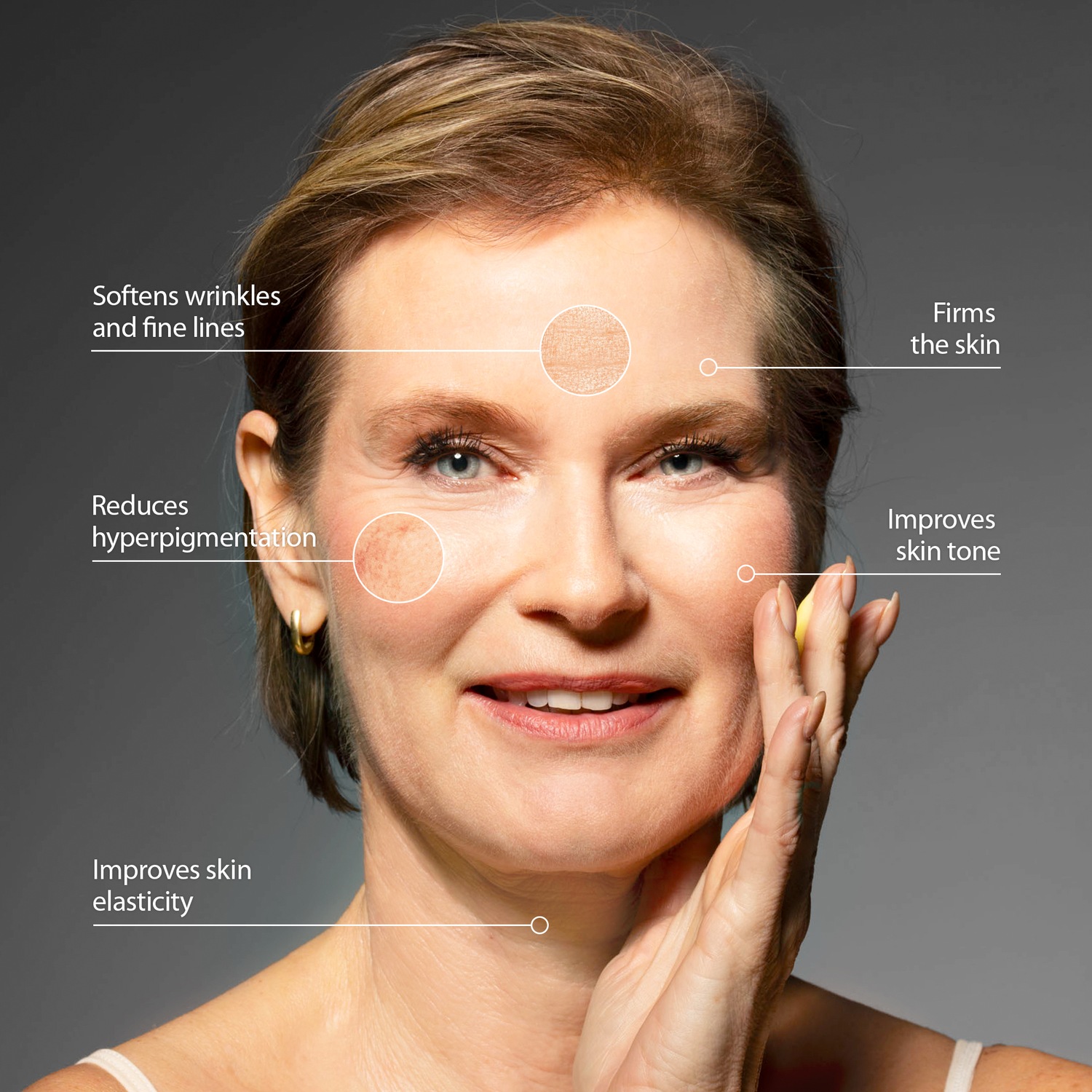 LAYZIN Anti-Aging Serum: Milde gezichtsscrub & intensief anti-aging serum – 1 stuk