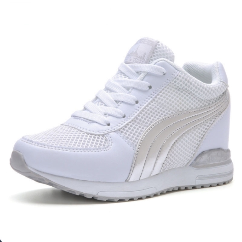 Scarpe con tacco alto da donna, scarpe con plateau, suola spessa, scarpe alla moda da donna, scarpe casual autunnali, nuove sneakers da donna 2021