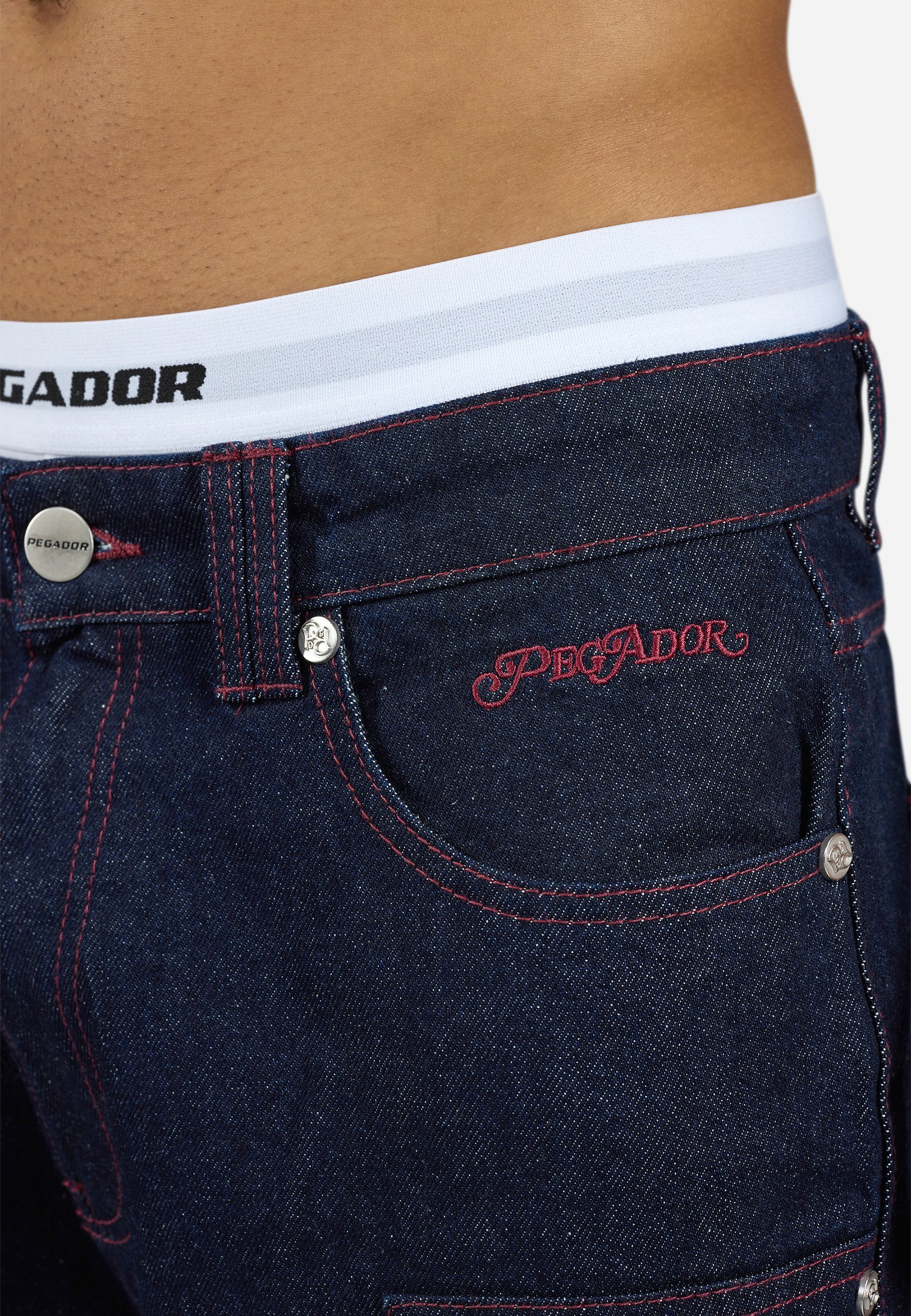 Pegador APEX - Jeans larghi - blu scuro grezzo