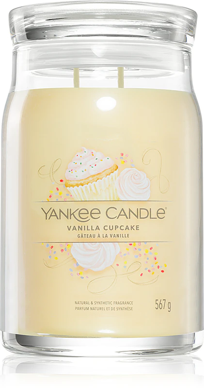 Vonná sviečka Yankee Candle s príchuťou vanilky a cukríka