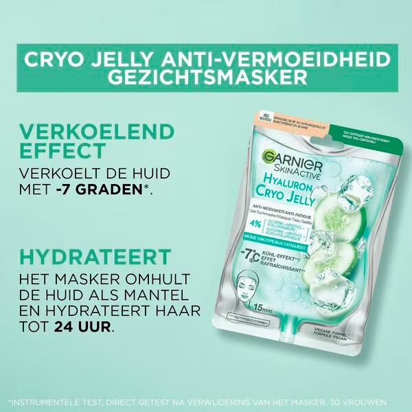 Garnier SkinActive Cryo Jelly maska za lice protiv umora s hijaluronskom kiselinom