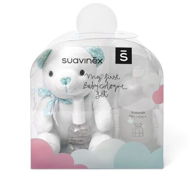 Suavinex-setti kölninvesi ja nallekarhu 150ml 50ml 150ml 50ml