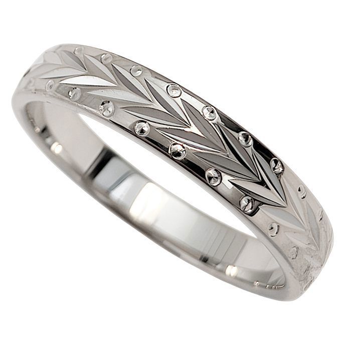Bague Alliance Homme en Argent 925 rhodié