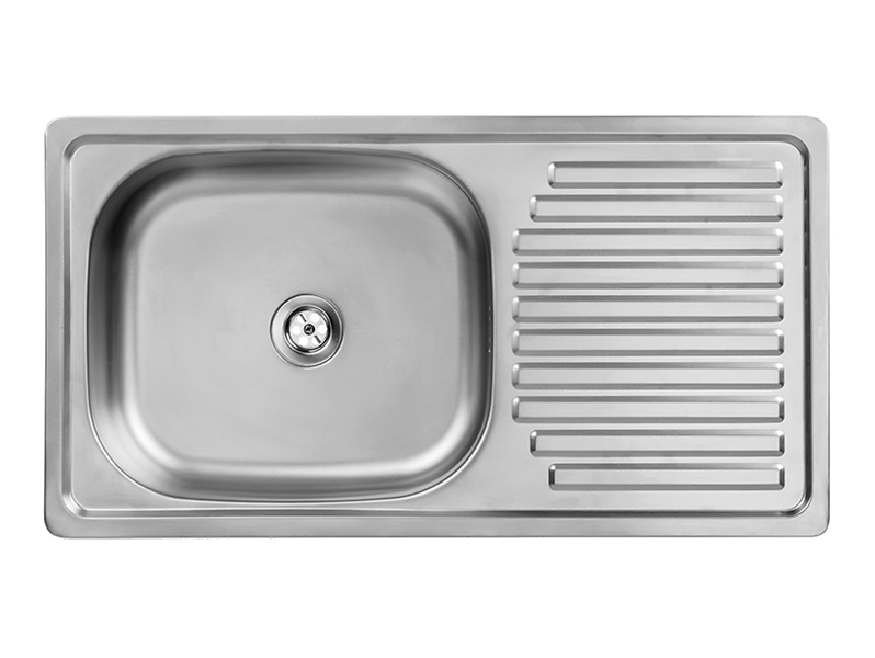 Zlewozmywak 1-komorowy Trafis 75 cm stal nierdzewna