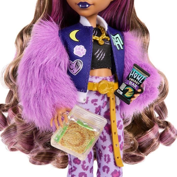 Monster High Clawdeen Vargdocka med Halvmånehund och Tillbehör HRP65