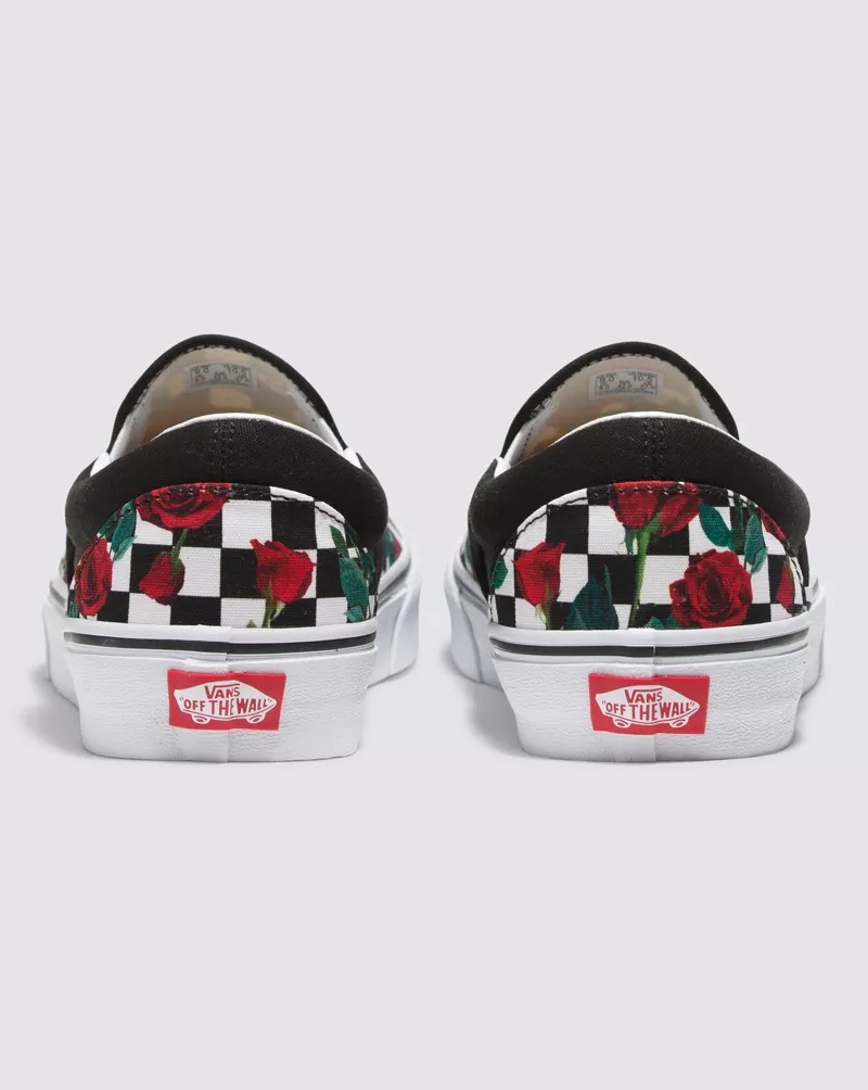 Customs Checkerboard Roses Slip-On