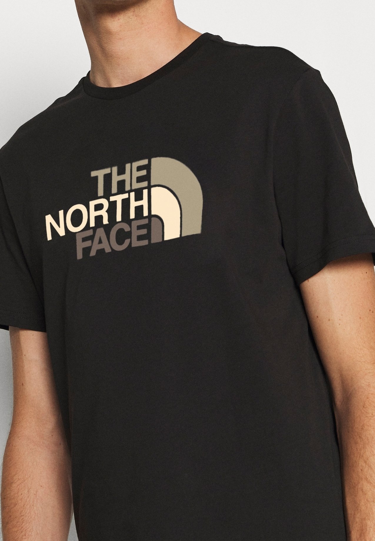 The North Face T-shirt met print - zwart