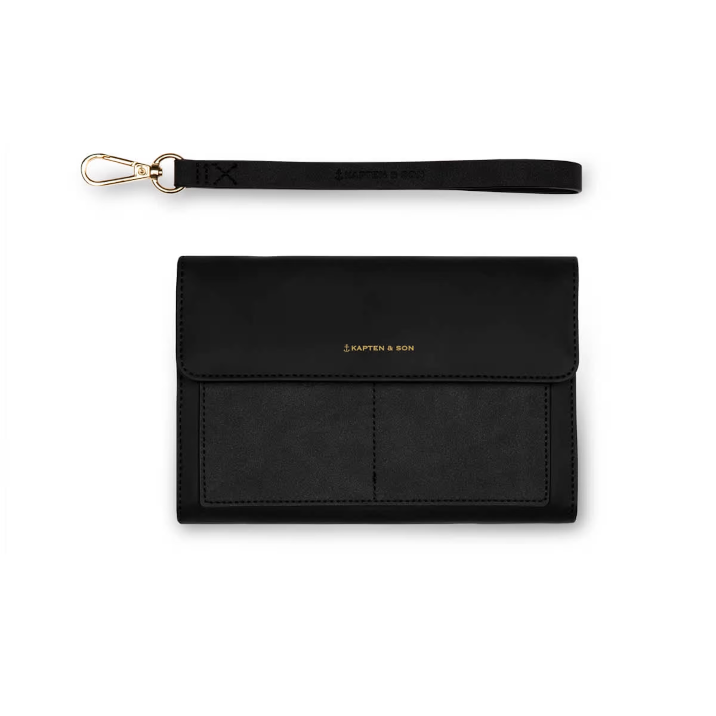 Pochette portefeuille Versailles entièrement noire