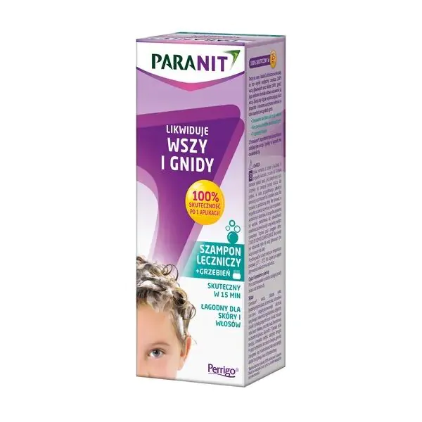 Paranit Szampon Leczniczy + Grzebień 200 ml