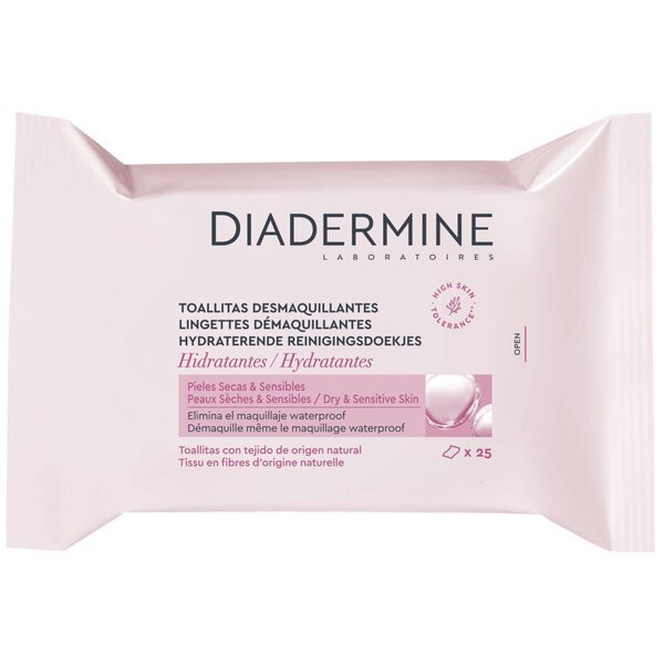 Diadermine hidratantne maramice za čišćenje<br>25 komada - Suha i osjetljiva koža